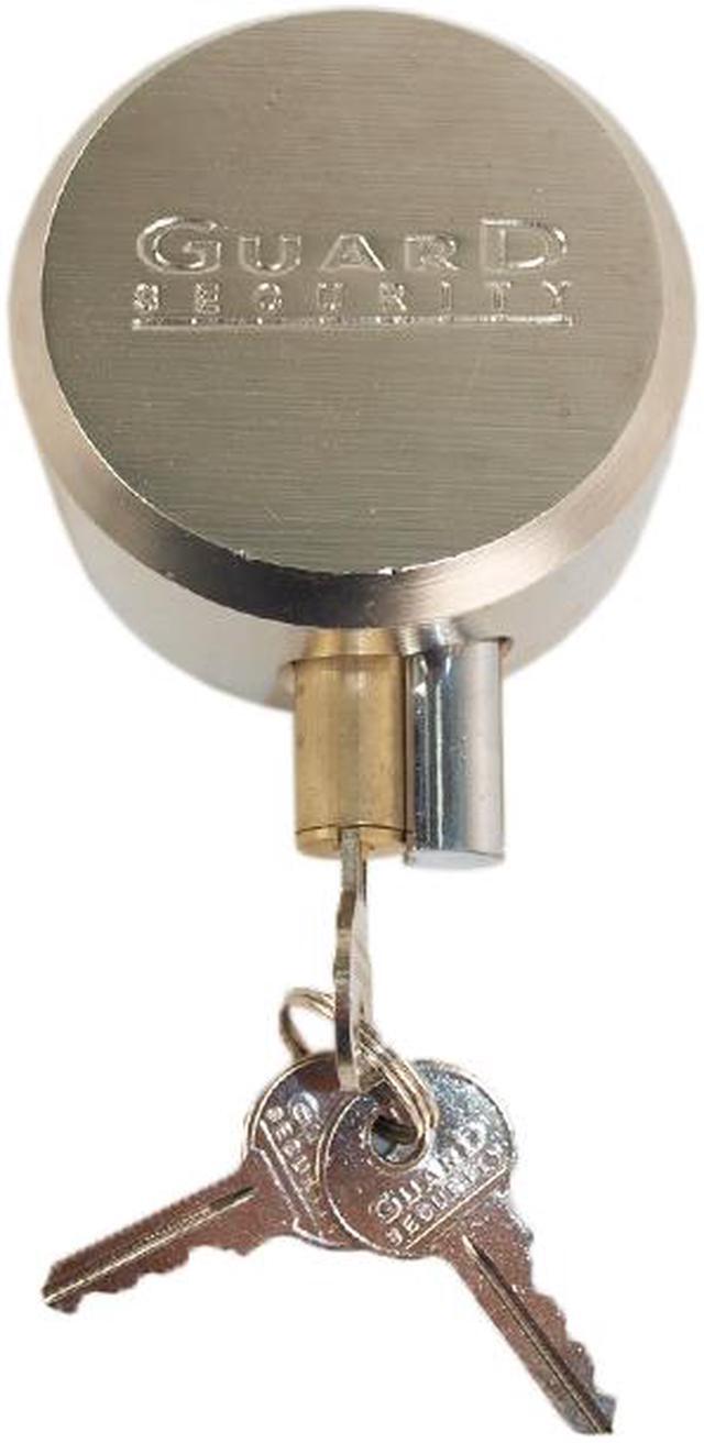 Alt view image 4 of 6 - Guard Security 2010 (American Lock A2000 Like) 2-7/8" Shackleless Steel Padlock Lock Hockey Puck Style