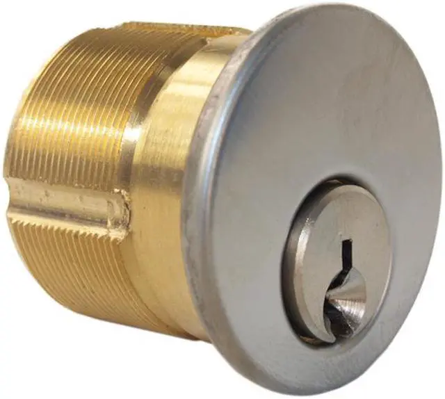 Alt view image 5 of 5 - Maxtech (Marks New Yorker 7NY10A/26D Like) 1033BF26DL Satin Chrome Left Hand Heavy Duty Mortise Entry Lockset Screwless Knobs Thru-Bolted, 2-3/4" Lock Set