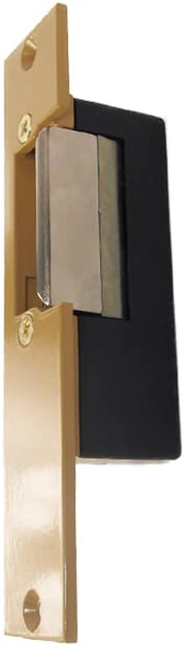 Alt view image 2 of 3 - Trine, 2001, Electric Door Strike, Adjustable Latch, Brass, 6 - 14 Volt AC, 1-1/4" x 5-7/8" Face Plate