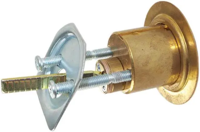 Alt view image 3 of 5 - Mul-t-lock, RIM1VT-05, Brass, Solid Brass Replacement 1-1/8" Rim Cylinder Lock For Jimmy Proof Deadlock, HIGH SECURITY, INTERACTIVE + 206 KEYWAY
