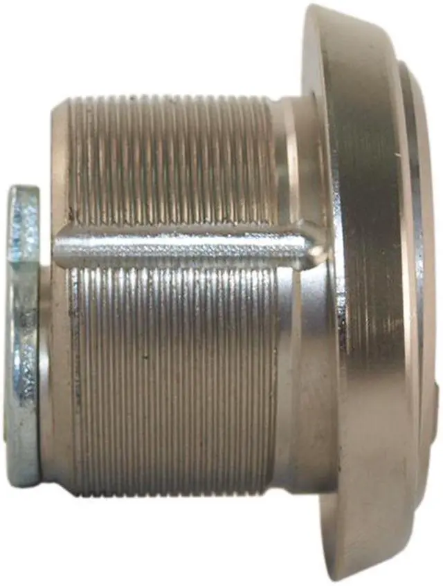 Alt view image 2 of 5 - Maxtech Lock (Like MUL-T-LOCK), Solid Brass Replacement 1" Mortise Cylinder Lock, Satin Nickel US32D, HIGH SECURITY, 006 KEYWAY