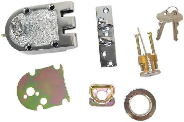 Alt view image 6 of 7 - Progressive, 1776/26, Grade 1 Jimmy Proof Deadlock Deadbolt Single Cylinder Lock Set, Polished Chrome (US26)