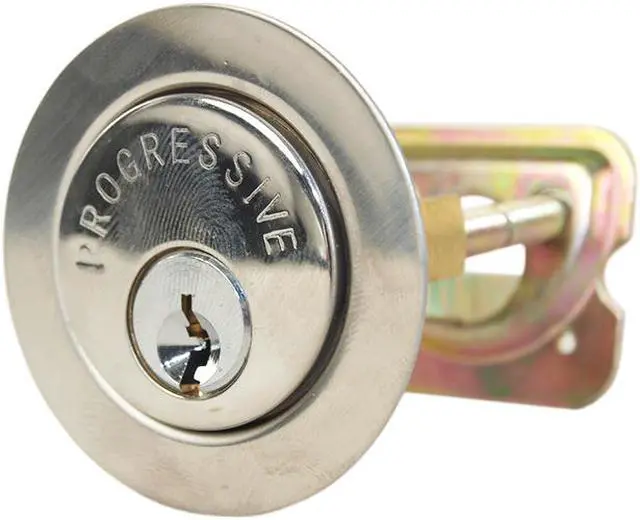 Alt view image 2 of 7 - Progressive, 1776/26, Grade 1 Jimmy Proof Deadlock Deadbolt Single Cylinder Lock Set, Polished Chrome (US26)