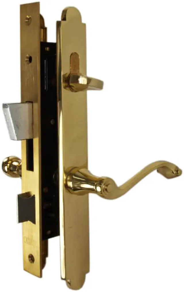 Alt view image 6 of 7 - Marks Thinline Slim Line, 2750B/3, Brass, Left Hand Mortise Lever Entry, Lockset, Lock Set, Single Cylinder