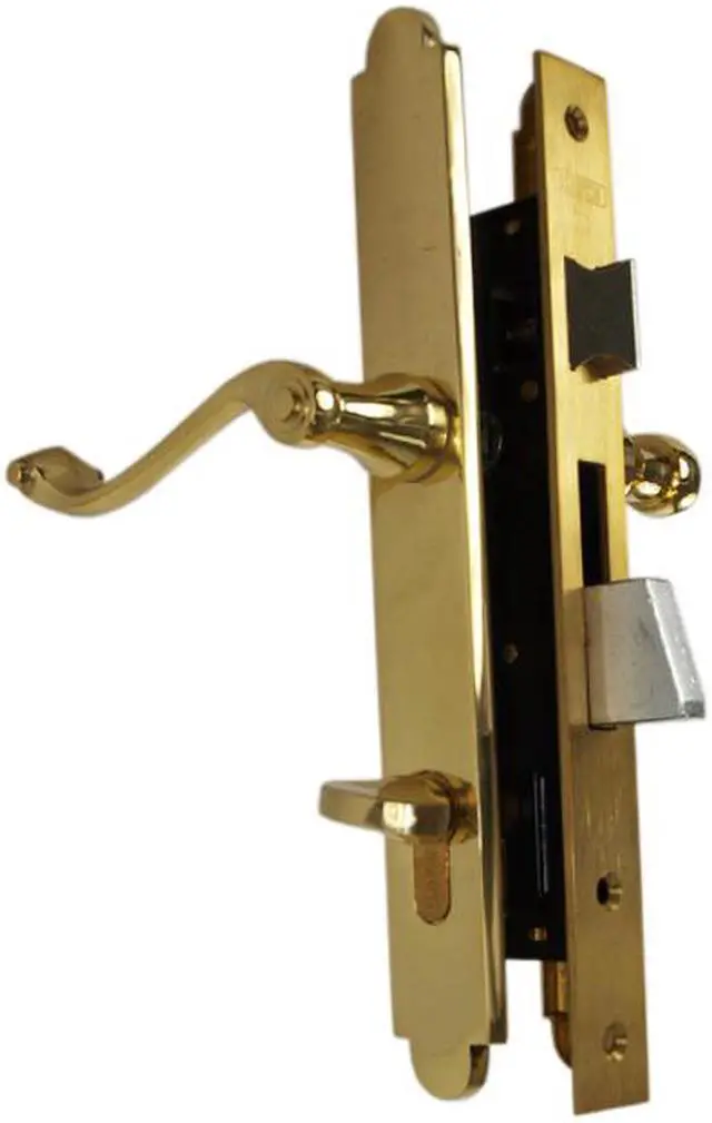 Alt view image 4 of 7 - Marks Thinline Slim Line, 2750B/3, Brass, Left Hand Mortise Lever Entry, Lockset, Lock Set, Single Cylinder