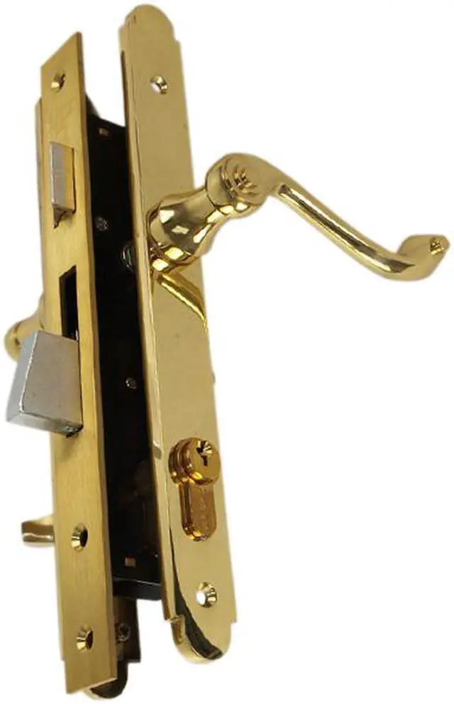 Alt view image 2 of 7 - Marks Thinline Slim Line, 2750B/3, Brass, Left Hand Mortise Lever Entry, Lockset, Lock Set, Single Cylinder