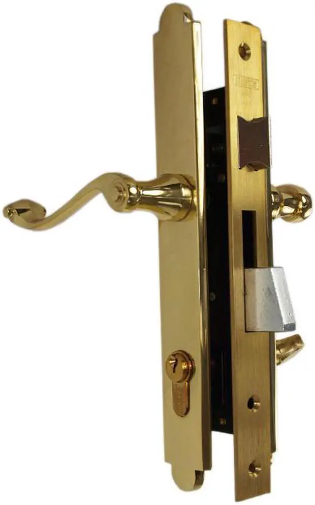 Alt view image 2 of 7 - Marks Thinline Slim Line, 2750B/3, Brass, Right Hand Mortise Lever Entry, Lockset, Lock Set, Single Cylinder