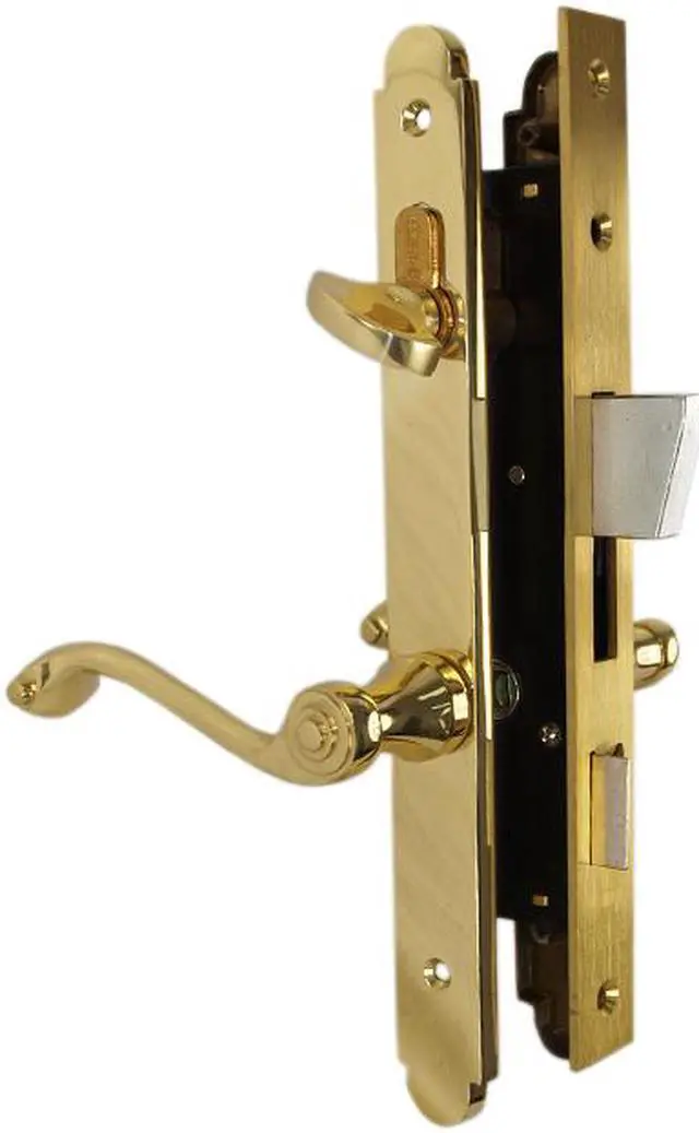 Alt view image 7 of 7 - Marks Thinline Slim Line, 2750B/3, Brass, Right Hand Mortise Lever Entry, Lockset, Lock Set, Single Cylinder