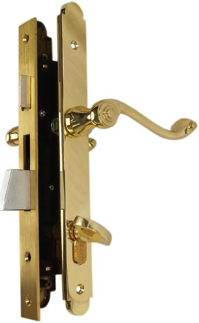 Alt view image 4 of 7 - Marks Thinline Slim Line, 2750B/3, Brass, Right Hand Mortise Lever Entry, Lockset, Lock Set, Single Cylinder