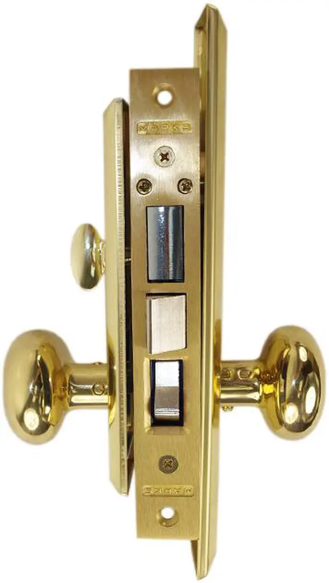 Alt view image 2 of 8 - Marks Metro 91A/3 Brass Right Hand Mortise Entry, Surface Mounted, Lockset, Lock Set
