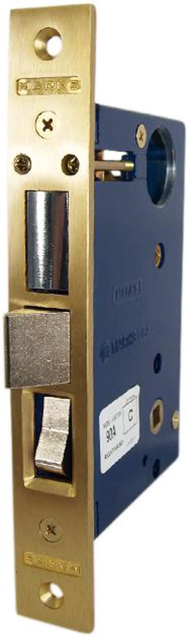 Alt view image 6 of 8 - Marks Metro 91A/3 Brass Right Hand Mortise Entry, Surface Mounted, Lockset, Lock Set