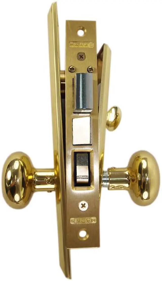 Alt view image 2 of 6 - Marks Metro 91A/3 Brass Left Hand Mortise Entry, Surface Mounted, Lockset, Lock Set