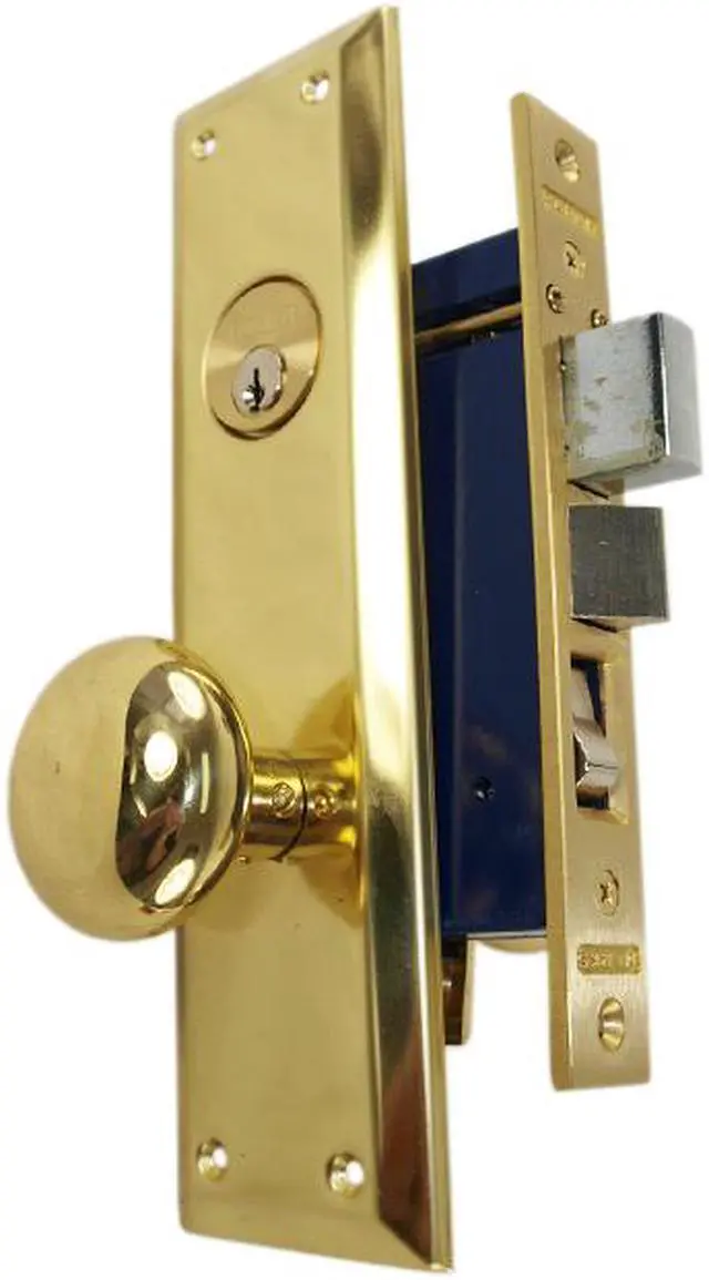 Main image of Marks Metro 91A/3 Brass Left Hand Mortise Entry, Surface Mounted, Lockset, Lock Set