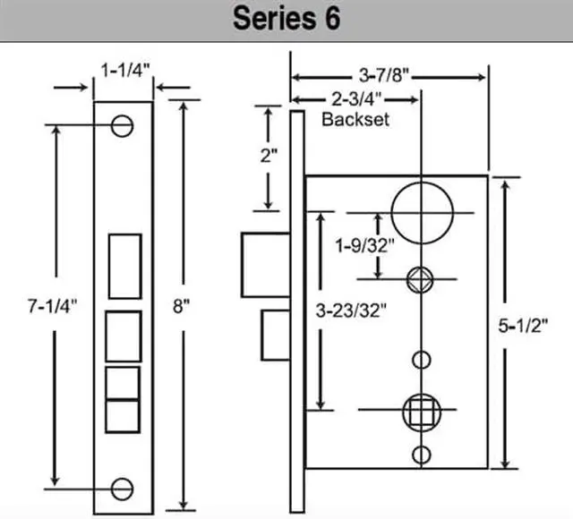 Alt view image 7 of 7 - Marks 6A/3, 6 Series Grade 2 for Handlesets Design, Polished Brass, Right Hand, Entrance Lock Set, Sectional Mortise Entry Lockset Body Only
