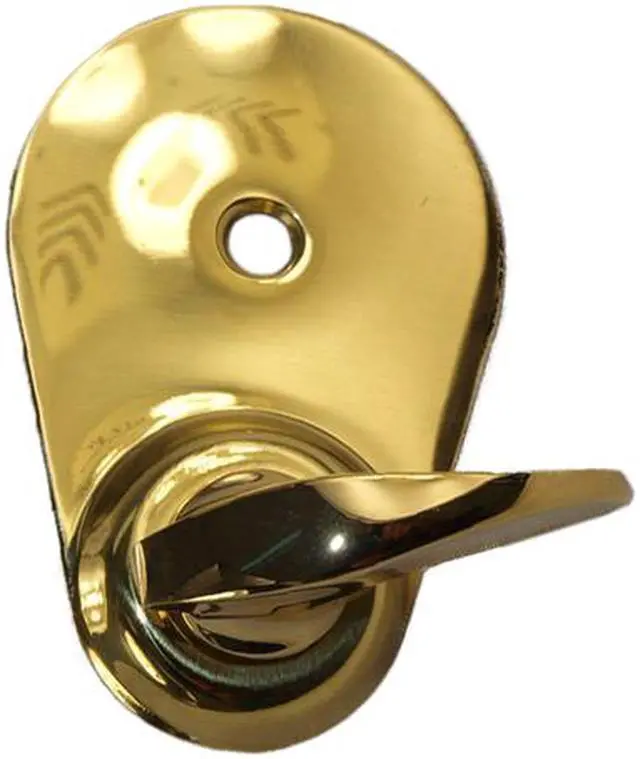 Alt view image 6 of 7 - Marks 22F/3-W-RH Polished Brass US3 F Function Right Hand Single Cylinder Ornamental Iron Knob Rose Mortise Panic Proof Dormitory Lockset With Thumb Turn