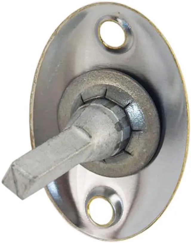 Alt view image 3 of 4 - Progressive 76/26D Satin Chrome US26D 1-3/4" X 1-1/8" Solid Oval Plate With Thumb Turn