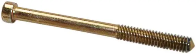 Alt view image 2 of 3 - Marks S14 Polished Brass Mortise Cylinder Set Screw For The Marks 91A And Many Other Mortise Lock Sets (1 Screw Per Pack)