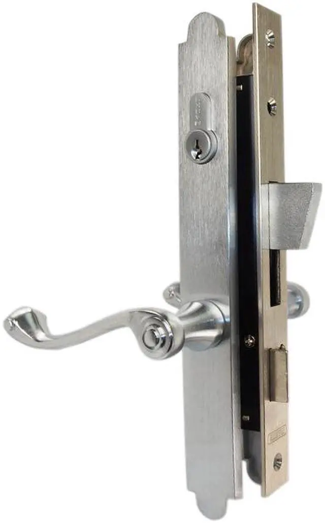 Alt view image 6 of 7 - Marks Thinline Slim Line, 2750C/26D, Satin Chrome, Right Hand Mortise Lever Entry, Lockset, Lock Set, Double Cylinder