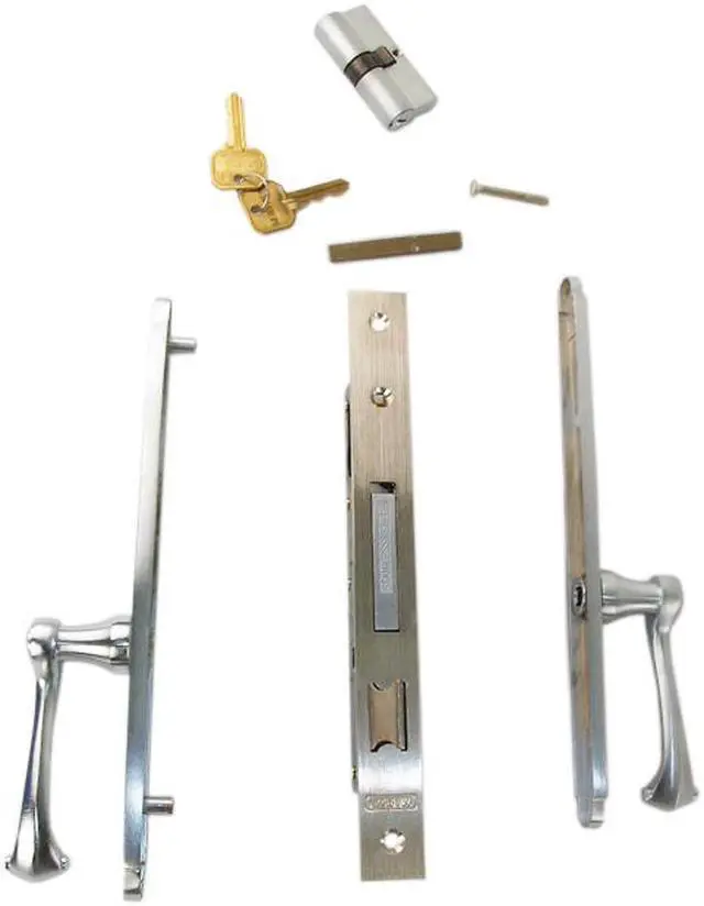 Alt view image 7 of 7 - Marks Thinline Slim Line, 2750C/26D, Satin Chrome, Left Hand Double Cylinder Mortise Lever Entry, Lockset, Lock Set