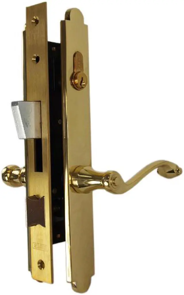 Alt view image 5 of 5 - Marks Thinline Slim Line, 2750C/3, Brass, Right Hand Mortise Lever Entry, Lockset, Lock Set, Double Cylinder