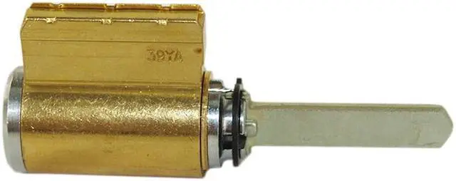 Alt view image 2 of 5 - Ilco 15395SX-26D Satin Chrome US26D Solid Brass Replacement Key-In-Knob / Lever Cylinder Lock With Schlage C-K Keyway
