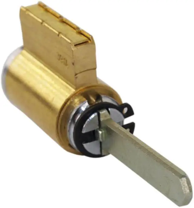 Alt view image 3 of 5 - Ilco 15395SX-26D Satin Chrome US26D Solid Brass Replacement Key-In-Knob / Lever Cylinder Lock With Schlage C-K Keyway