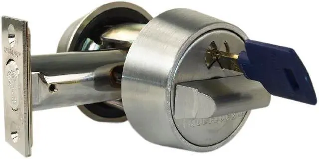 Main image of Mul-t-lock, HDC-26-206, Satin Chrome, Hercular Double Cylinder Captive Key Deadbolt, HIGH SECURITY, INTERACTIVE + 206 KEYWAY