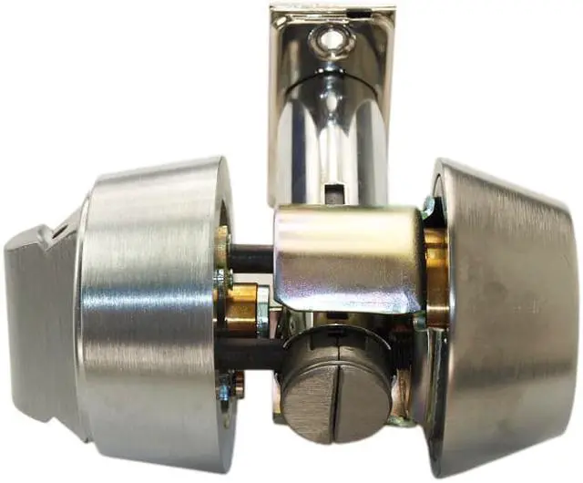 Alt view image 6 of 7 - Mul-t-lock, HDC-26-206, Satin Chrome, Hercular Double Cylinder Captive Key Deadbolt, HIGH SECURITY, INTERACTIVE + 206 KEYWAY