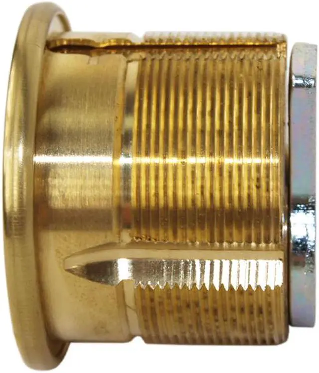 Alt view image 2 of 4 - Marks 2122/3-A US3 Brass Replacement 15/16" Mortise Solid Cylinder Lock