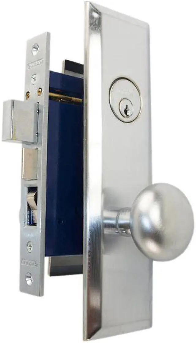 Main image of Marks Metro 114A/26D Satin Chrome Right Hand Mortise Entry, Thru Bolted, Lockset, Lock Set