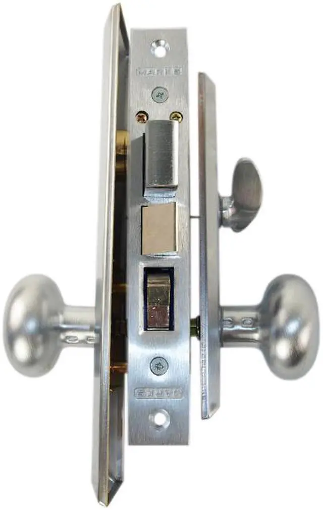 Alt view image 2 of 7 - Marks Metro 114A/26D Satin Chrome Left Hand Mortise Entry, Thru Bolted, Lockset, Lock Set