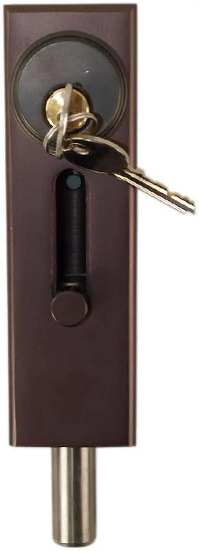 Alt view image 4 of 7 - Progressive Hardware R1000 DU Duranodic Drop Bolt Lock for Revolving Doors and Other Applications