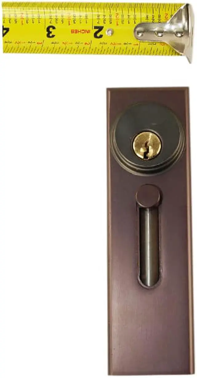 Alt view image 5 of 7 - Progressive Hardware R1000 DU Duranodic Drop Bolt Lock for Revolving Doors and Other Applications