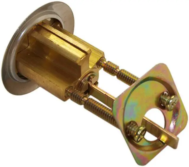 Alt view image 7 of 7 - Maxtech, LKJP1001, (Segal Like) Solid Jimmy Proof Deadlock Single Cylinder Lock Set, Bronze (US10)