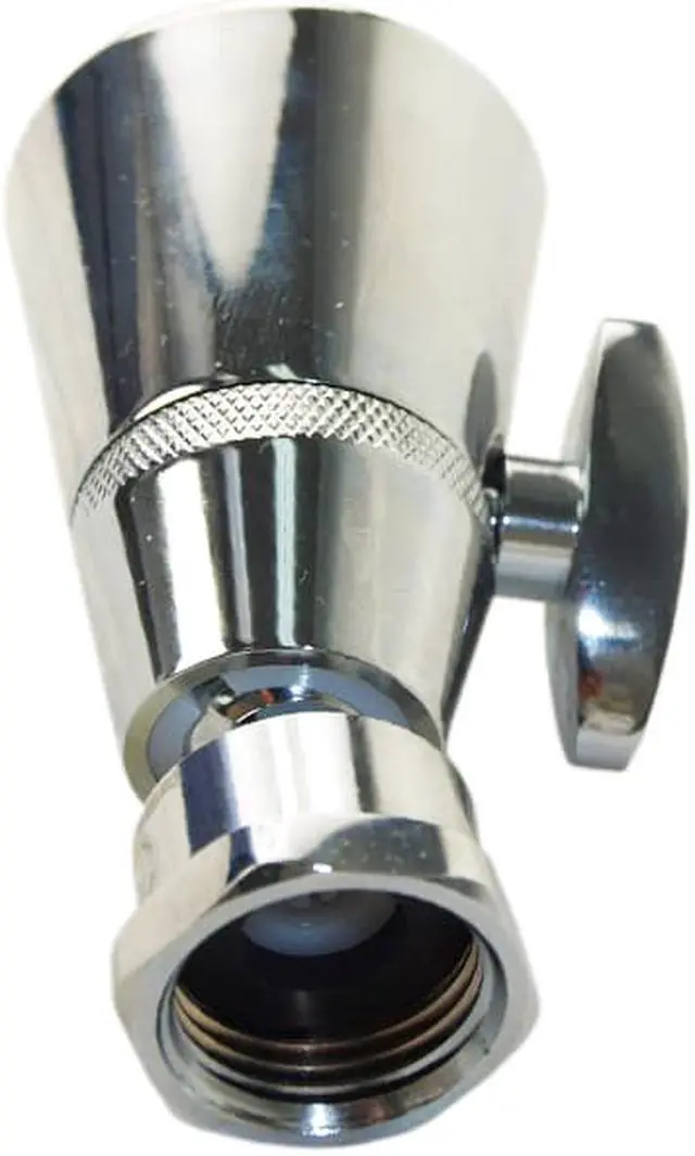 Alt view image 3 of 3 - Aqua Plumb C0202 Chrome Plated Adjustable Spray Shower Head With A 1-3/4" Face Size