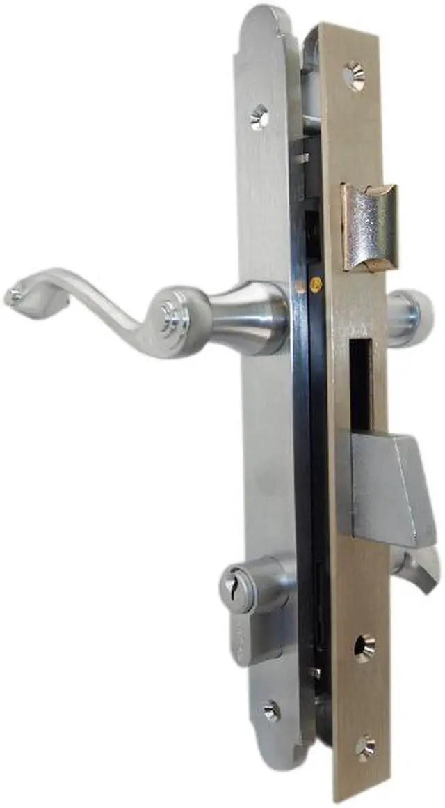 Alt view image 2 of 7 - Marks Thinline Slim Line, 2750B/26D, Satin Chrome, Right Hand Mortise Lever Entry, Lockset, Lock Set, Single Cylinder
