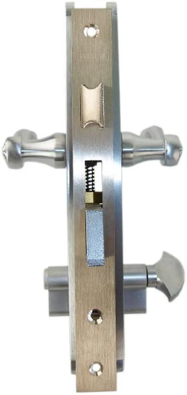 Alt view image 3 of 7 - Marks Thinline Slim Line, 2750B/26D, Satin Chrome, Right Hand Mortise Lever Entry, Lockset, Lock Set, Single Cylinder