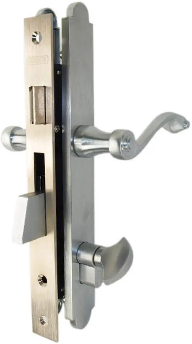 Alt view image 4 of 7 - Marks Thinline Slim Line, 2750B/26D, Satin Chrome, Right Hand Mortise Lever Entry, Lockset, Lock Set, Single Cylinder