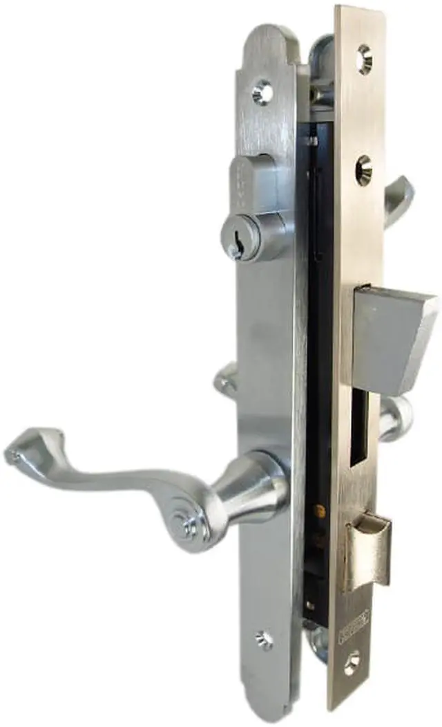 Alt view image 5 of 7 - Marks Thinline Slim Line, 2750B/26D, Satin Chrome, Left Hand Mortise Lever Entry, Lockset, Lock Set, Single Cylinder