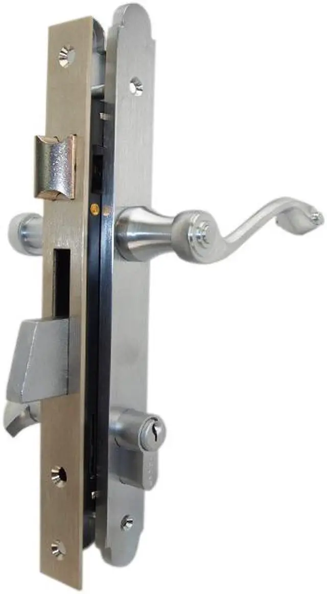 Alt view image 2 of 7 - Marks Thinline Slim Line, 2750B/26D, Satin Chrome, Left Hand Mortise Lever Entry, Lockset, Lock Set, Single Cylinder