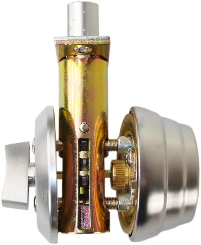 Alt view image 5 of 7 - Maxtech Satin Chrome US26D Hercules Single Cylinder Heavy Duty Security Deadbolt Lock