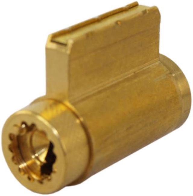 Alt view image 3 of 7 - Ilco 15995SX-04 Satin Brass US4 Solid Brass Replacement Key-In-Deadbolt Cylinder Lock With Schlage C-K Keyway