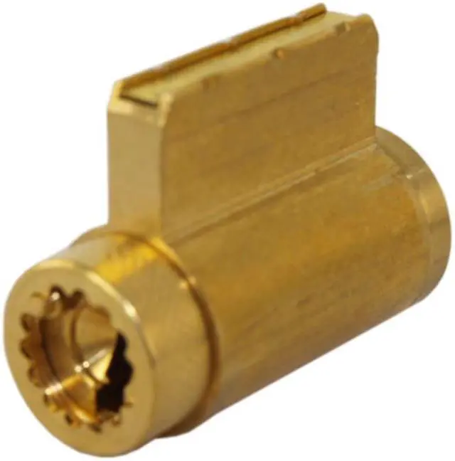 Alt view image 3 of 6 - Ilco 15995SC-04 Satin Brass US4 Solid Brass Replacement Key-In-Deadbolt Cylinder Lock With Schlage SC1 Keyway
