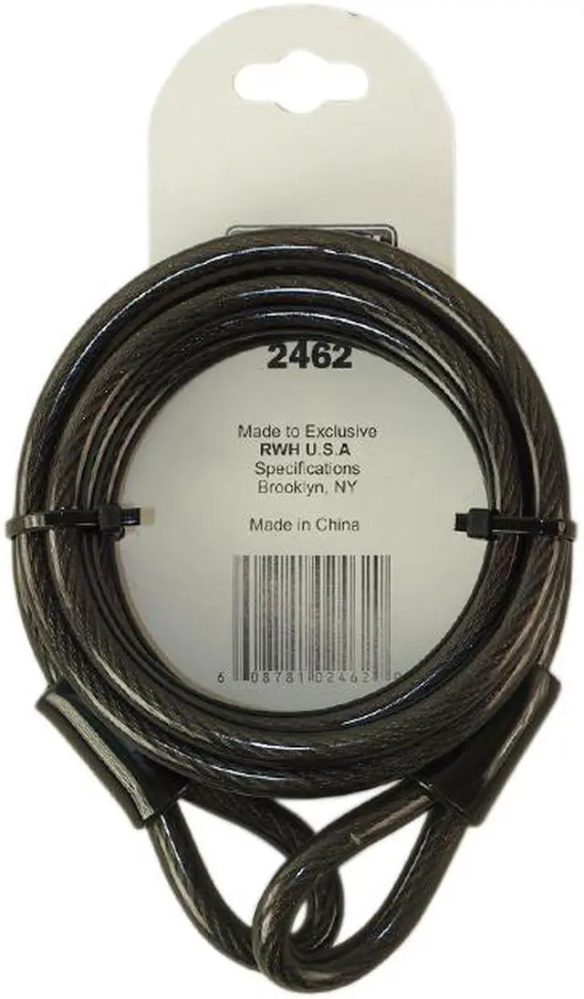 Alt view image 2 of 3 - Em-D-Kay 2462 Vinyl Sleeved 5/16" x 6' Steel Cable Bike Lock