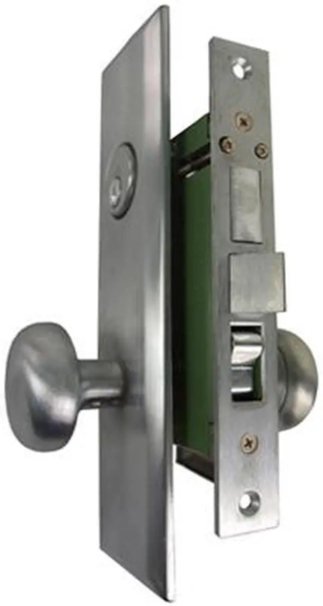 Main image of Guard Security Metro Version (Like Marks 114A/26D) P8888LAKSC Satin Chrome 26D Left Hand Apartment Mortise Entry Lockset, self-Adjusting spindles with Screwless Knobs Thru Bolted Lock Set