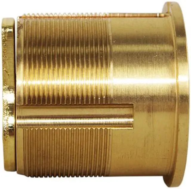 Alt view image 2 of 5 - Marks Metro Mortise Cylinder, 2161/3-1C, Polished Brass 1-1/8" Solid Replacement Mortise Cylinder Lock