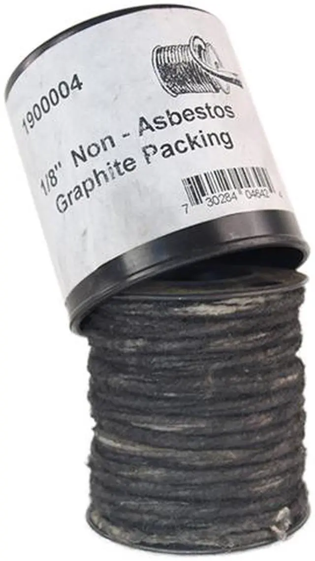 Alt view image 2 of 2 - Wal-Rich 1900004 1/8" Inches x 12' Feet Foot Graphite Valve Stem Packing Spool