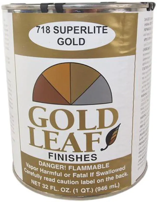 SHEFFIELD, 5718, Gold Leaf Metallic, 32 oz (Quart) Can, Superlite