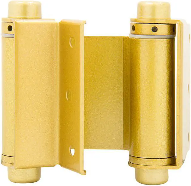 Main image of Tuff Stuff, 86853, 1 Pair, 3", Brass, Double Action Spring Hinge, Square Corner