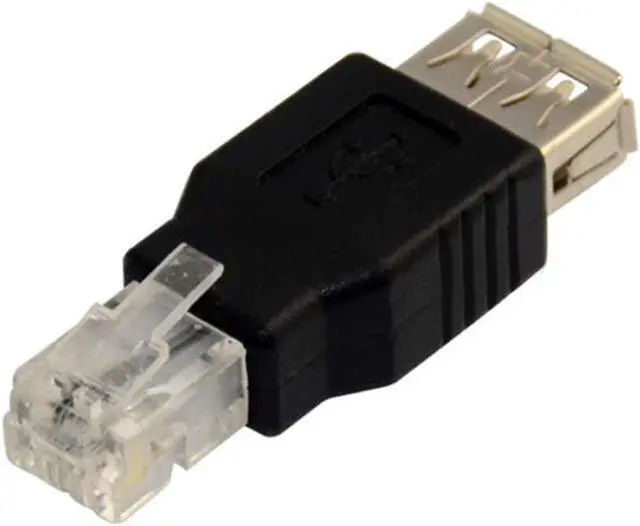 Alt view image 4 of 7 - Sonitek SN-U205 AF-RJ11 6P4C USB "A" Female To RJ11 6P4C Ethernet Network Converter Adapter Phone Cable Coupler